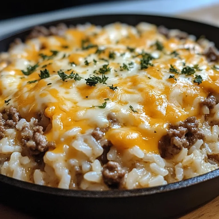 Garlic Butter Beef And Rice Skillet