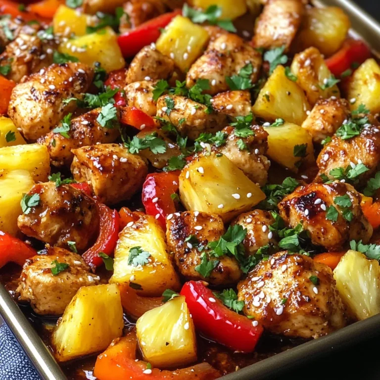 Hawaiian Chicken Sheet Pan Meal (Whole30, Paleo, Low Carb)