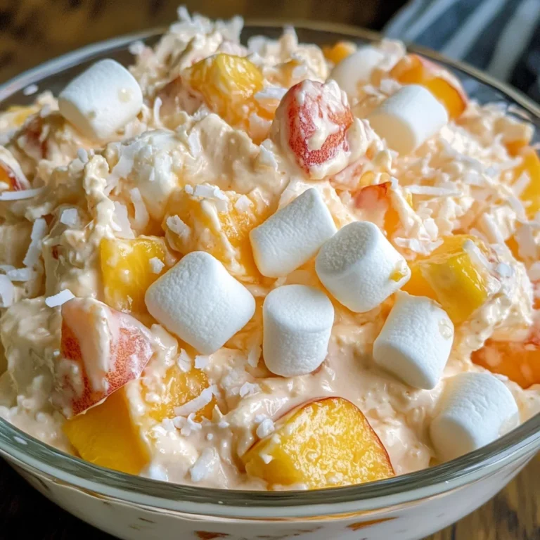 Millionaire Peach Salad Recipe