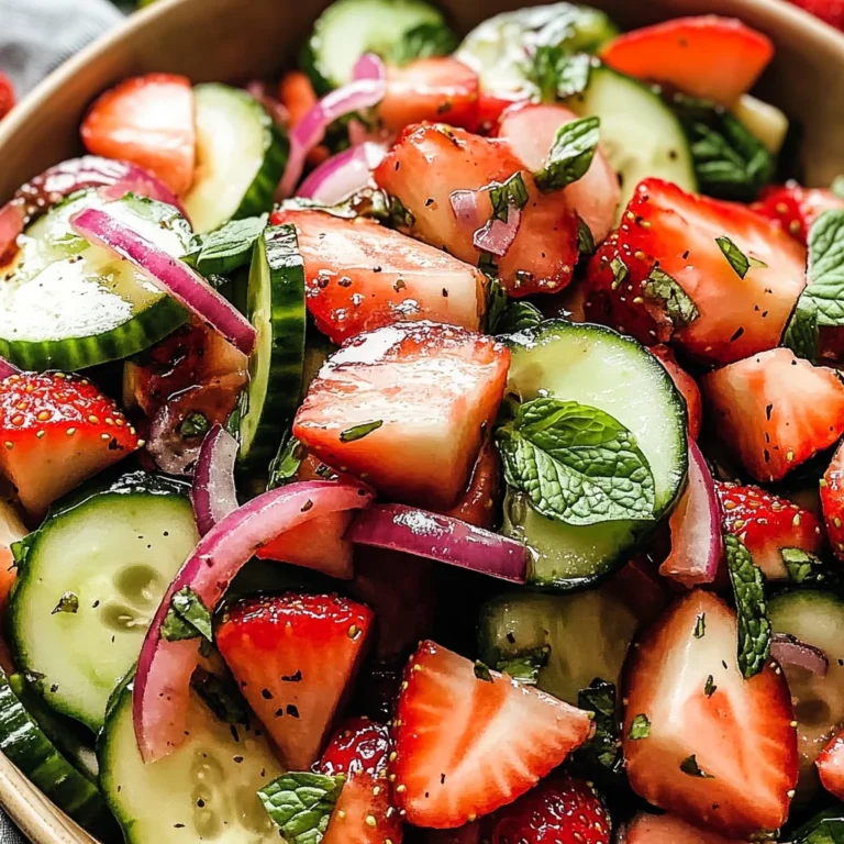 Strawberry Cucumber Salad