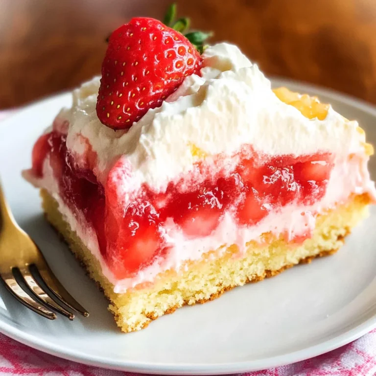Strawberry Jello Poke Cake
