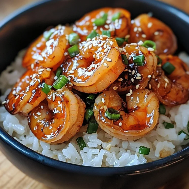 20 Minute Honey Garlic Shrimp & Rice Bowl