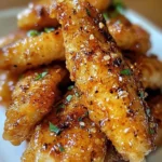 Air Fryer Honey Butter Garlic Chicken Tenders Recipe