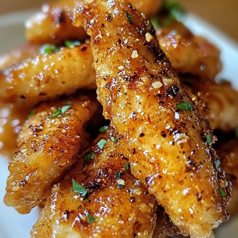 Air Fryer Honey Butter Garlic Chicken Tenders Recipe