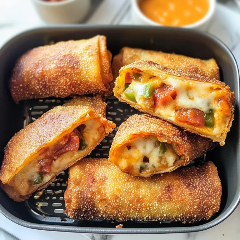 Air Fryer Pizza Egg Rolls