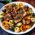 Autumn Chicken Dinner with Roasted Vegetables