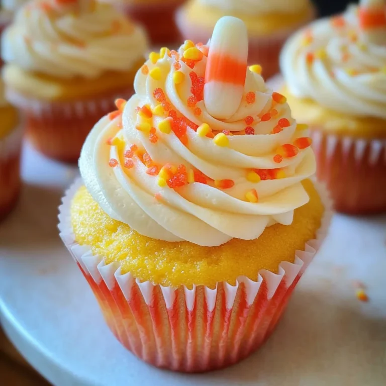 Candy Corn Cupcakes