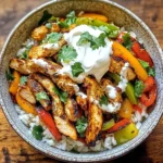 Chicken Fajita Rice Bowls