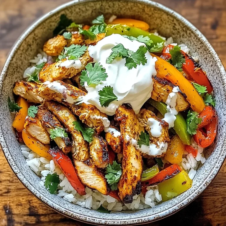 Chicken Fajita Rice Bowls