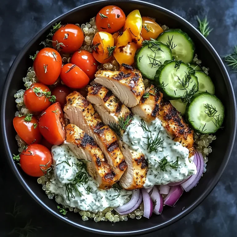 Chicken Tzatziki Bowls