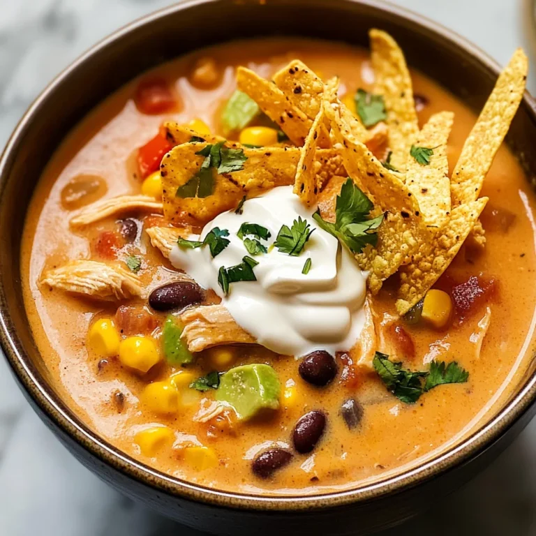 Creamy Chicken Tortilla Soup