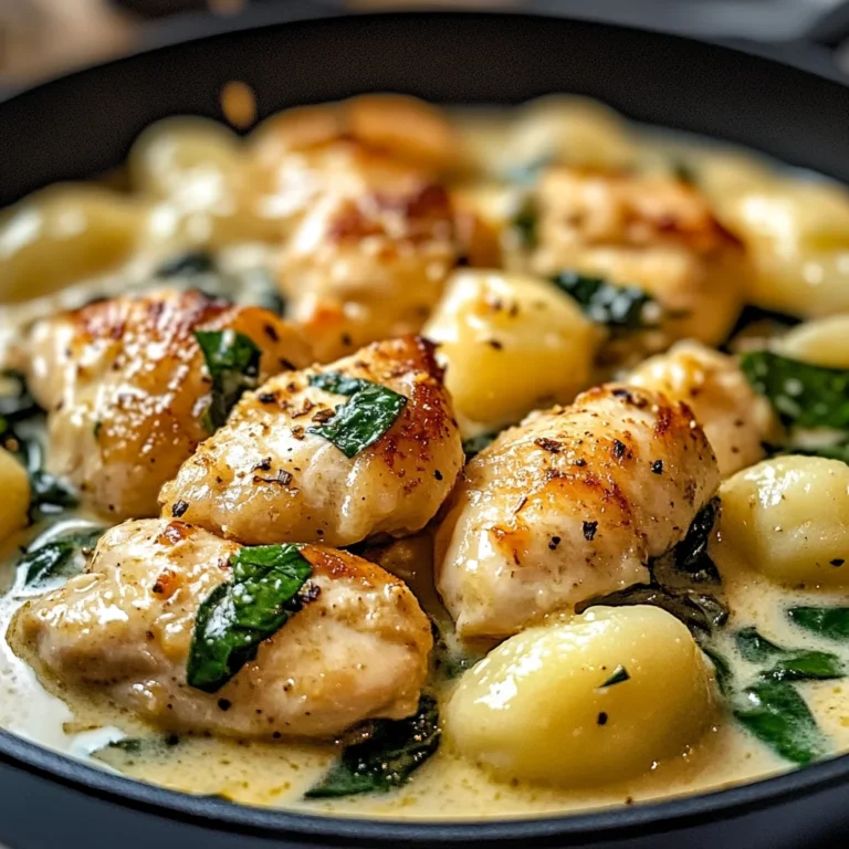 Creamy Garlic Chicken Gnocchi Skillet
