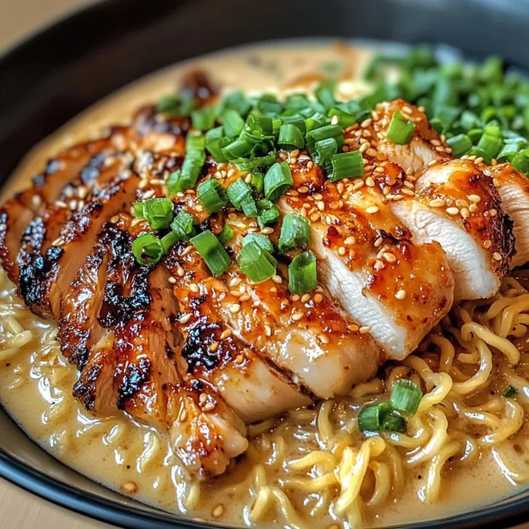 Fiery Chicken Ramen with Creamy Garlic Sauce