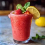 Frozen strawberry lemonade