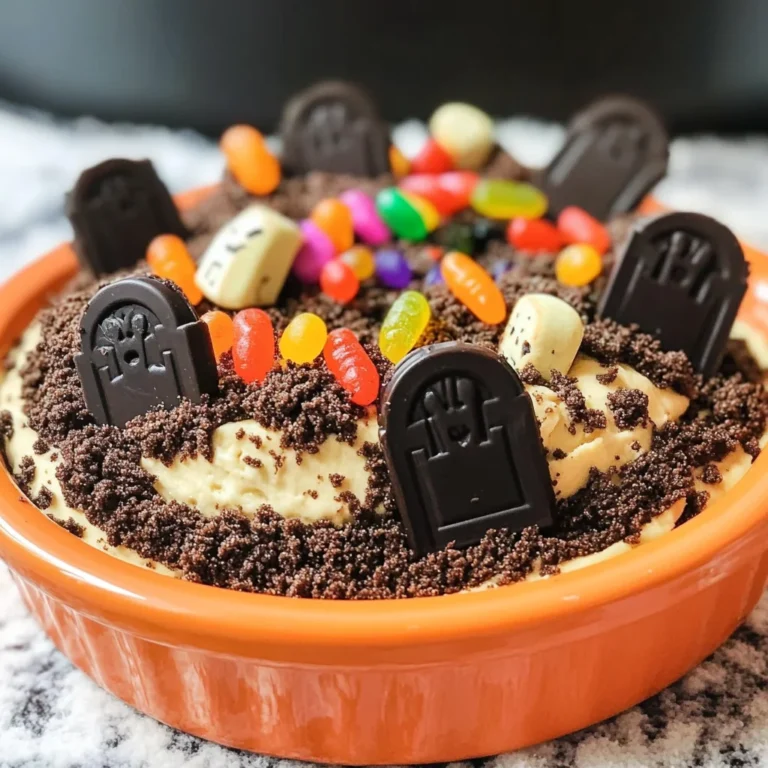 Graveyard Chocolate Cheesecake Dip