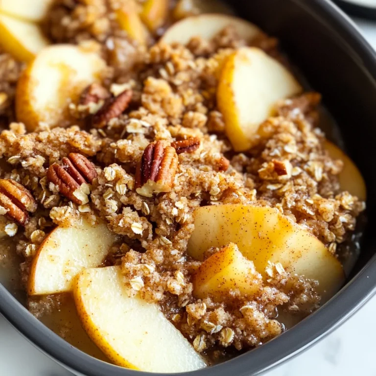 Healthy Breakfast Apple Crumble