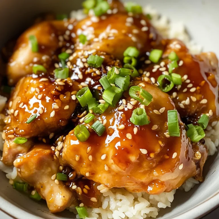 Honey Garlic Slow Cooker Chicken Thighs