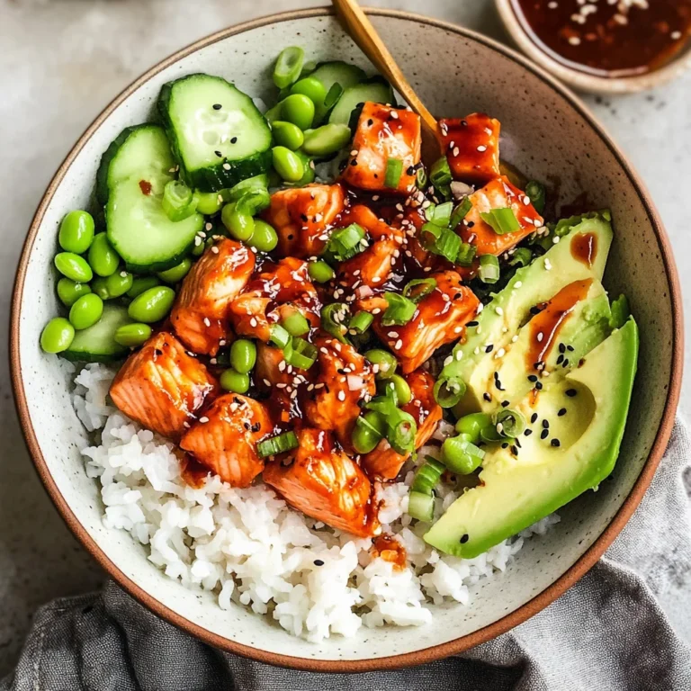 Honey Sriracha Salmon Bowls