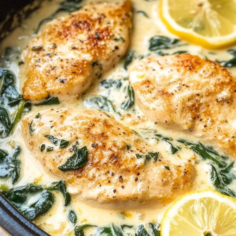 Lemon Parmesan Spinach Chicken