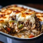 Low Carb Philly Cheesesteak Casserole