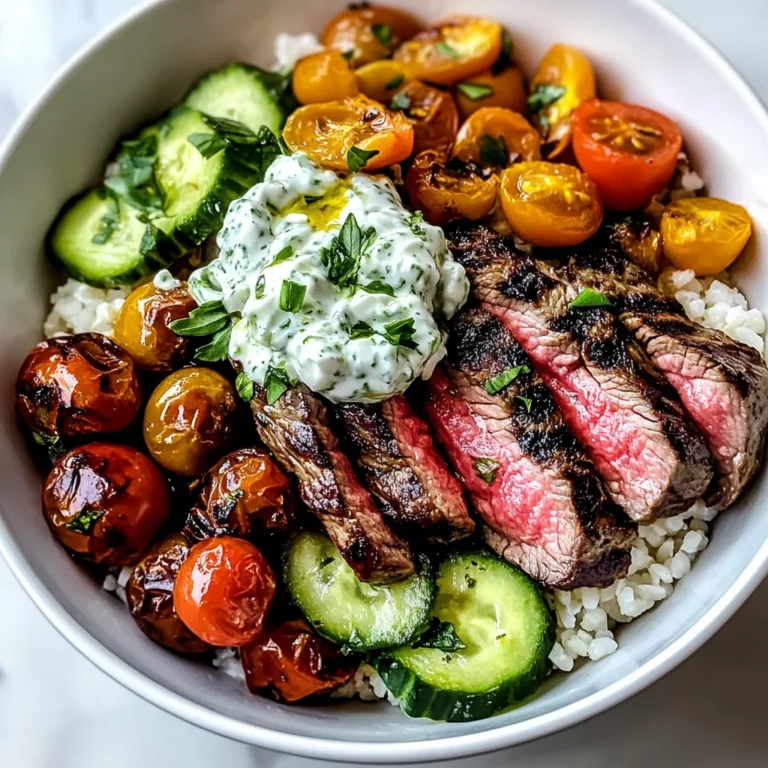 Mediterranean Steak Bowl Recipe