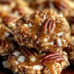 No-Bake Coconut Pecan Praline Cookies