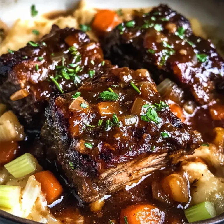 Red apple vinegar Braised Short Ribs in Dutch Oven