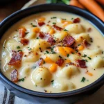 Turkey Bacon Cheddar Gnocchi Soup – A Rich and Creamy Comfort Meal