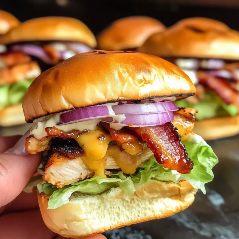 Turkey Bacon Ranch BBQ Chicken Sliders