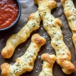 Cheesy Halloween Breadstick Bones