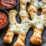 Cheesy Halloween Breadstick Bones