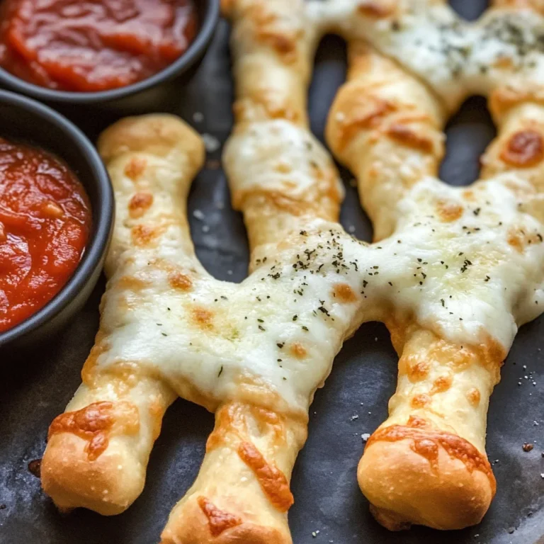 Cheesy Halloween Breadstick Bones