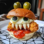 Halloween Chicken Parm Sliders