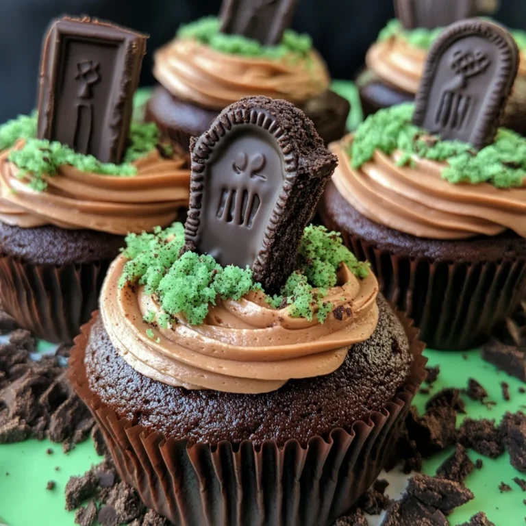 Halloween Graveyard Cupcakes