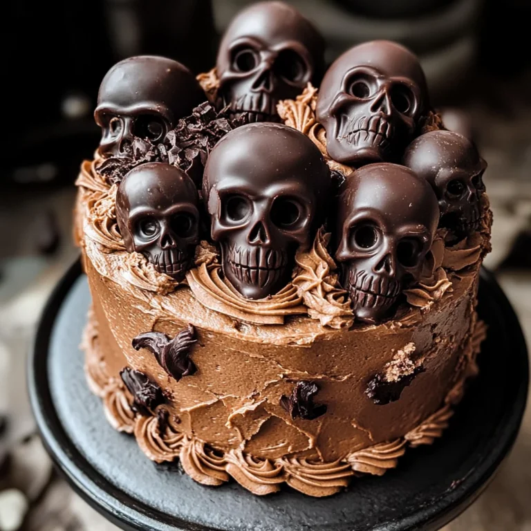High Altitude Ginger Chocolate Skull Cake for Halloween