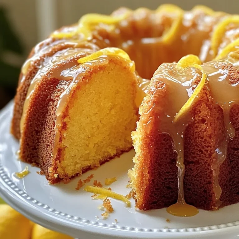 Lemon Bundt Cake Recipe