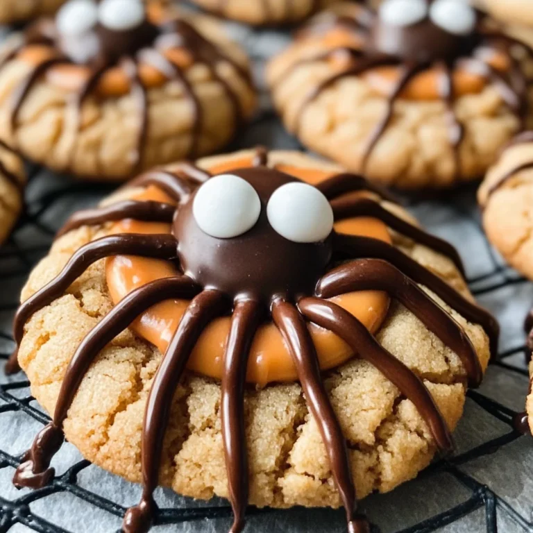 Peanut Butter Spider Cookies