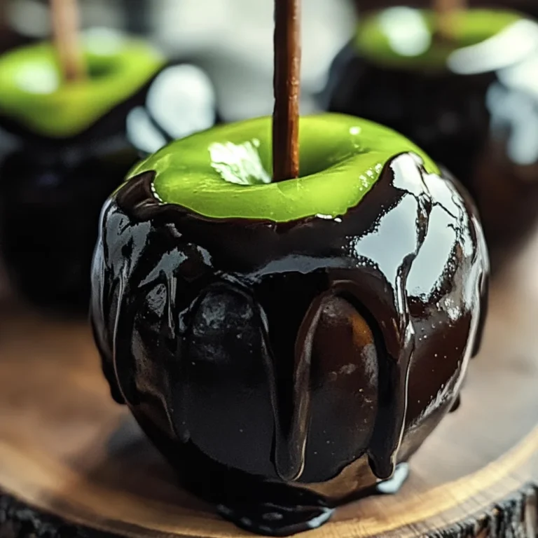 Poison Toffee Apples for Halloween