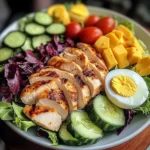 Protein Power Salad with Chicken, Eggs & Cheese
