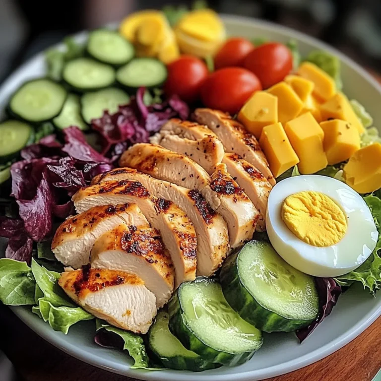 Protein Power Salad with Chicken, Eggs & Cheese