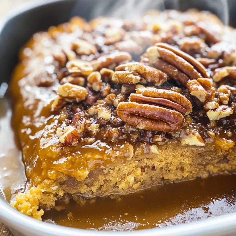 Pumpkin Pecan Cobbler
