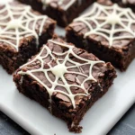 Spider Web Brownies