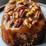 Upside-Down Caramel Pecan Cake