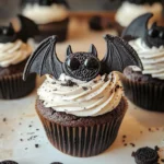 Vegan Oreo Bat Cupcakes
