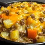 Cheesy Ground Beef & Potato Casserole