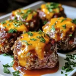 Cheesy Stuffed Meatloaf Bites