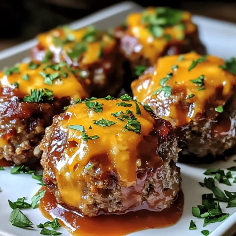 Cheesy Stuffed Meatloaf Bites