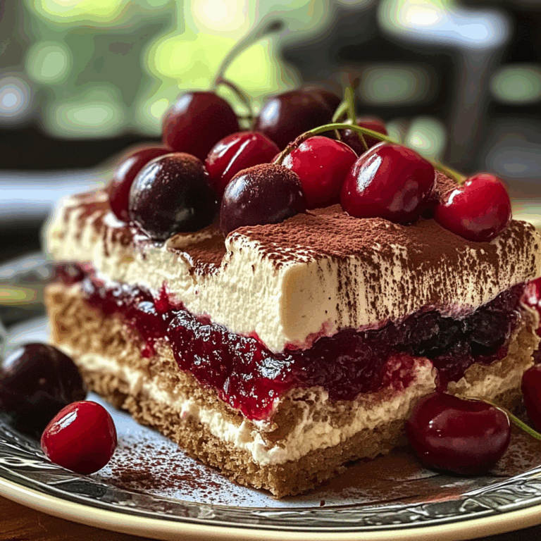 Cherry Amaretto Tiramisu Dessert: A Decadent Twist on a Classic Italian Treat
