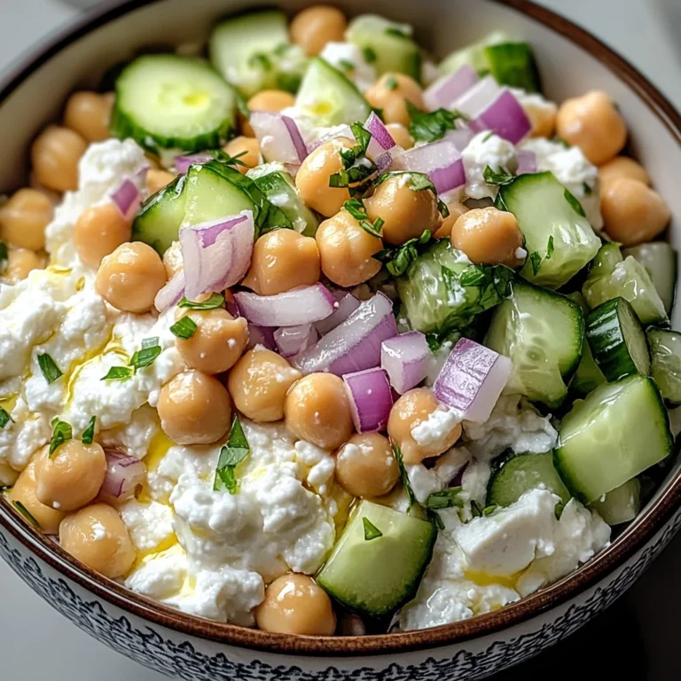 Cottage Cheese and Chickpea Salad: A Refreshing and Protein-Packed Delight