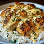 Creamy Smothered Chicken Rice